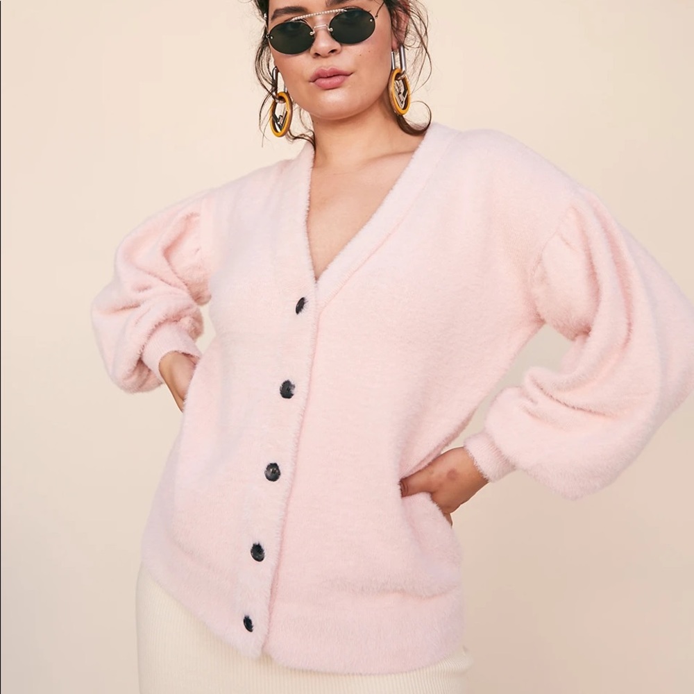 LPA Mercy Cardigan Light Pink XS NWOT - Picture 13 of 13